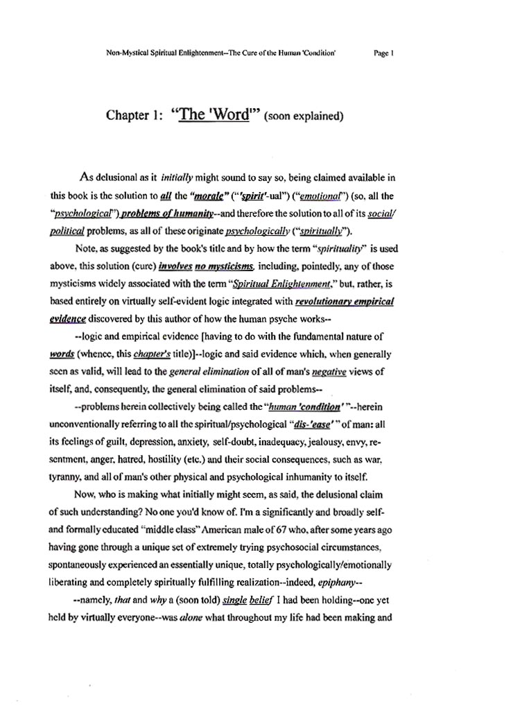 Chapter One - The Word - page 1